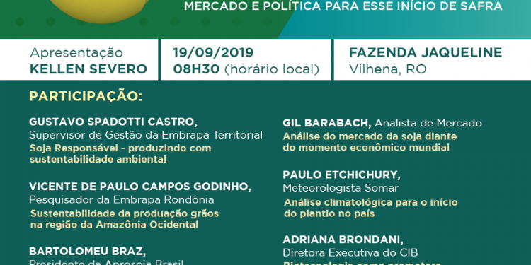 Tudo pronto para a Abertura Nacional do Plantio da Soja, em Vilhena (RO)