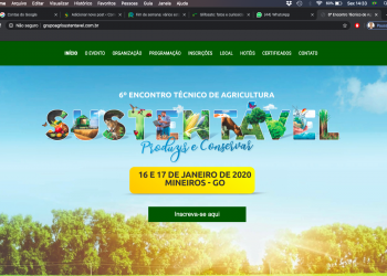 Mineiros-GO sediará 6º Encontro de Agricultura Sustentável nos dias 16 e 17 de janeiro