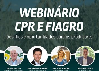 É hoje, 17h, o Webinário CPR e Fiagro – Desafios e Oportunidades