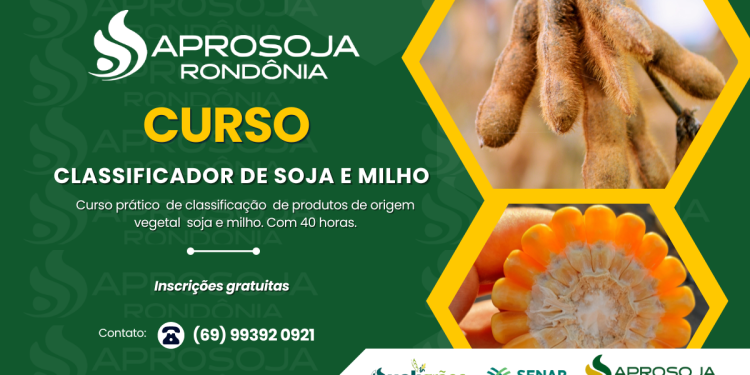 Aprosoja-RO oferece curso de classificação de soja e milho em Rondônia
