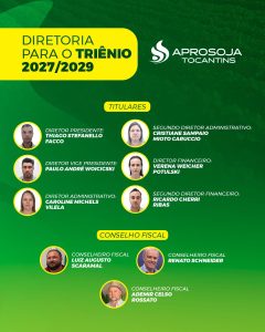 Thiago Facco é eleito presidente da Aprosoja Tocantins para o triênio 2027/2029